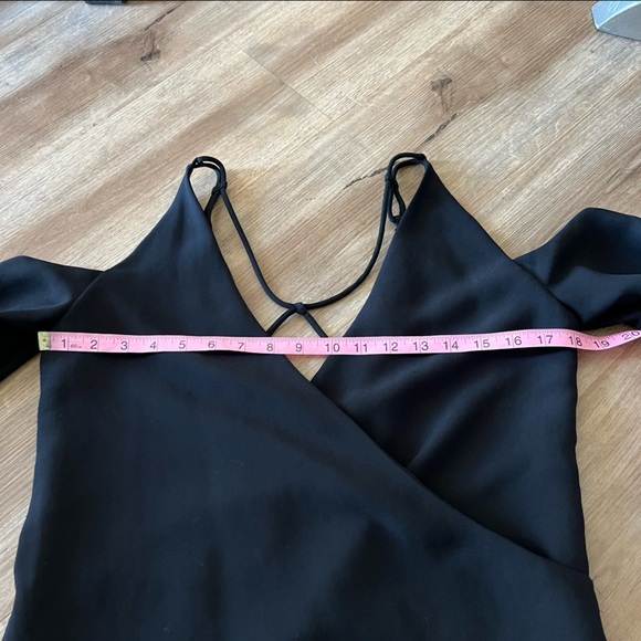 IRO Lebeca Black Cold Shoulder Shift Mini Dress 36/ 4 - Picture 10 of 16